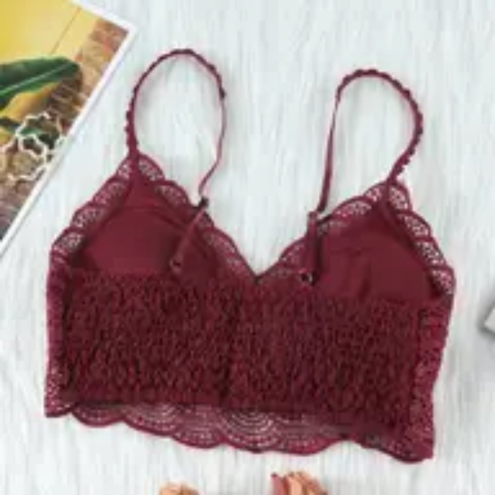 Scallop Crochet Lace Bralette
